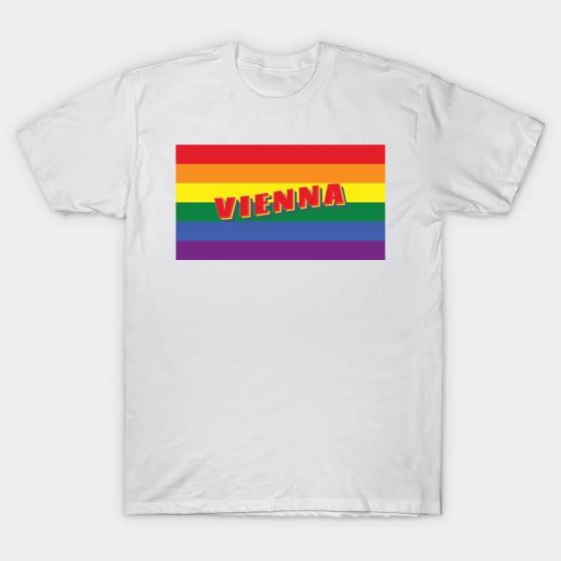 Vienna Pride: Celebrate Love, Equality and Diversity T-Shirt by DesignerPropo